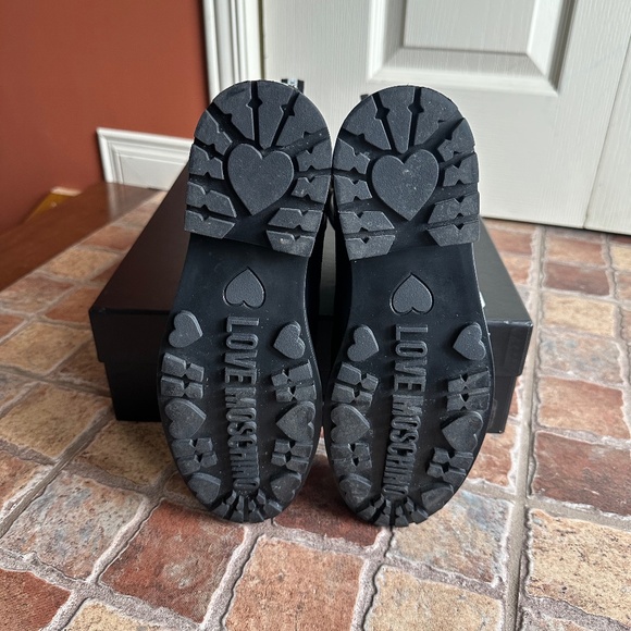 Authentic Love Moschino Leather Combat Boots - Picture 13 of 16